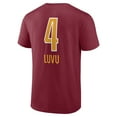 thumbnail image 3 of Men's Frankie Luvu Burgundy Washington Commanders Team Wordmark Name & Number T-Shirt, 3 of 3