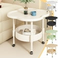 thumbnail image 1 of Sentmoon Petite Table d'Appoint Table d'Appoint à Roulettes Mini Table pour Chambre Petite Table de Nuit Style Mode Mobilier d'Appartement, 1 of 10