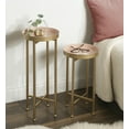 thumbnail image 6 of Kate and Laurel Celia Modern Side Table, Set of 2, Pink and Gold, Sophisticated End Tables for Storage and Display, 6 of 8