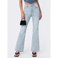 thumbnail image 2 of EMMIOL Women's High Waist Stretchy Flare Jeans Light Wash Bell Bottom Denim Pants Y2K Trendy Vintage Jeans, 2 of 6