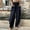 Navy, variant on Babysbule Women High Waist Casual Wide Leg Long Pants Women's Casual Loose Baggy Pocket Pants Fashion Playsuit Trousers Overalls Cotton And Linen Pants