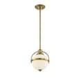 thumbnail image 2 of 1 Light Pendant-Transitional Style with Mid-Century Modern and Bohemian Inspirations-11.5 inches Tall By 8.75 inches Wide-Warm Brass Finish Bailey, 2 of 4