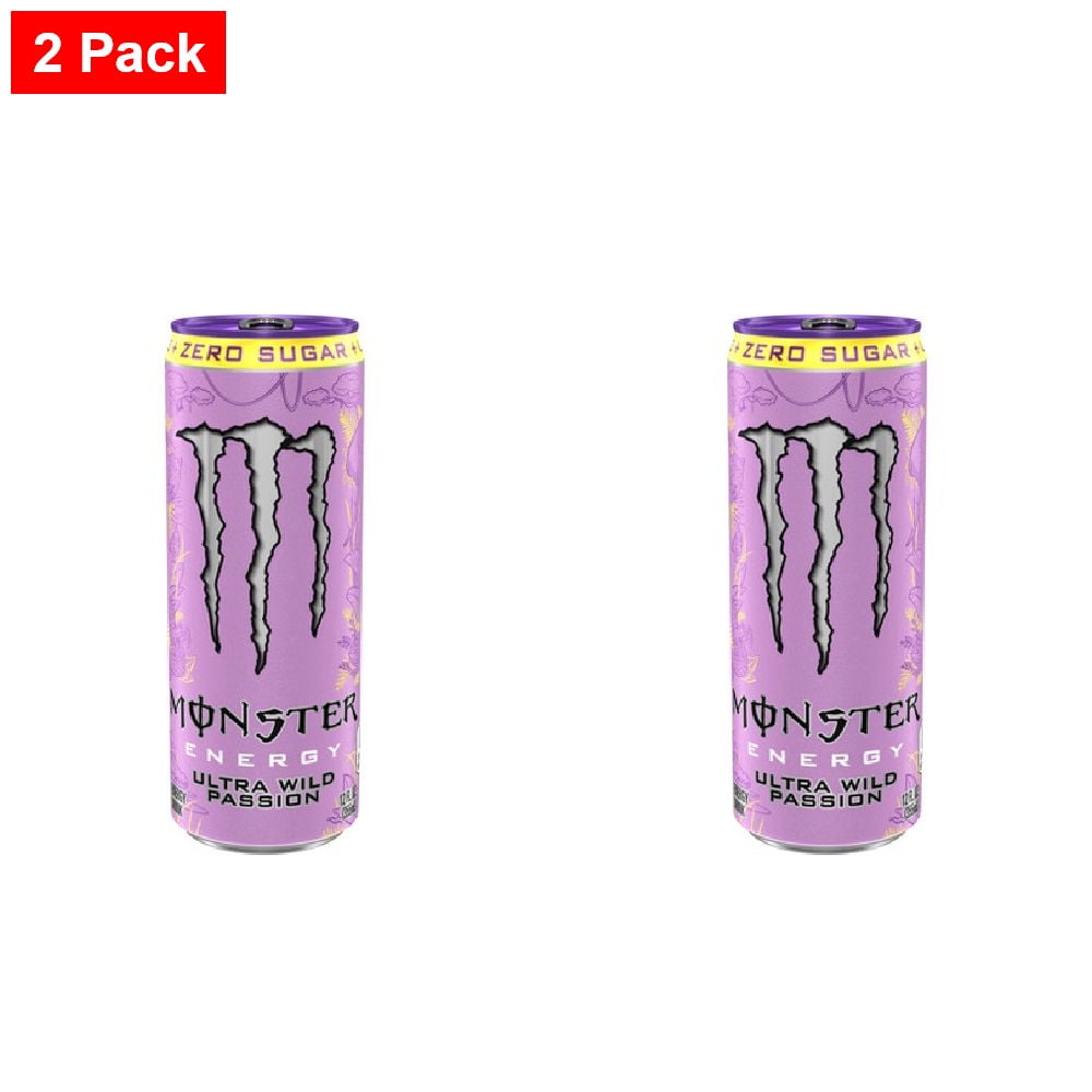 Monster Energy Ultra Wild Passion Zero Sugar Energy Drink - 12 fl oz Can