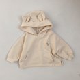 thumbnail image 4 of ZHaobin 2024 Spring New Baby Boy Bear Hooded Sweatshirt Toddler Girls Cotton Clothes Embroidery Tops Kids Hoodies Outwear (brown,12M  80cm), 4 of 7