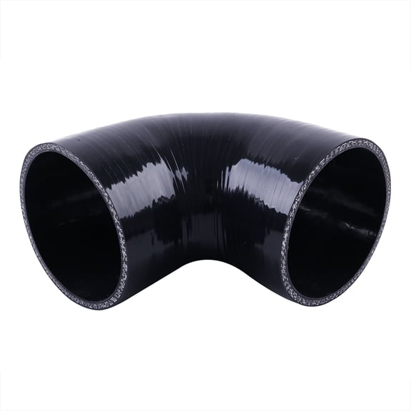 OHOB-COOL Silicone 90 Degree elbow Hose ,ID 114mm,Length (102mm),4-Ply (5.4mm) Reinforced Turbo/Intercooler/Intake Piping Coupler Industrial Hydraulic Hoses Black