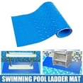 thumbnail image 4 of Pool Ladder Mat Swimming Pool Step Pad Anti-Slip Protective Liner Pad for Above Ground Pools Blue Wear Resistant Rubber Texture Surface Safety Floor Mat 24*9in, 4 of 6