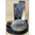 thumbnail image 3 of Justin Men's Black Western Trophy Belt 242BK, 3 of 6