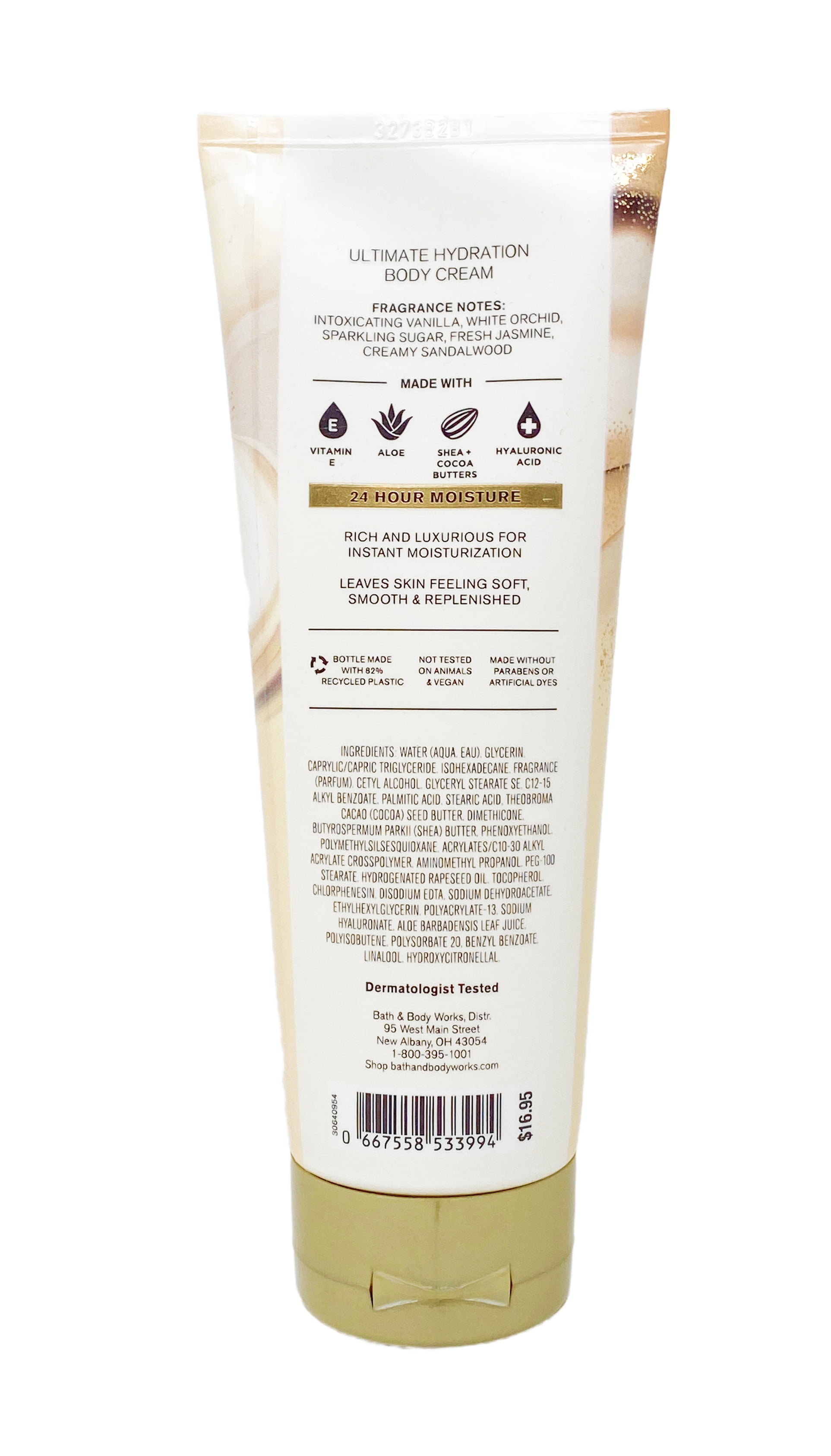 Bath & Body Works Warm Vanilla Sugar Ultimate Hydration Body Cream and Moisturizing Body Wash with a Natural Oats Bar Soap