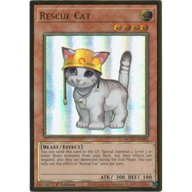 YuGiOh Maximum Gold El Dorado Rescue Cat MGED EN006 Walmart