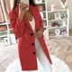 thumbnail image 2 of Teddy Bear Fleece Abrigo Mujer Invierno Gabardina Chaqueta Larga Caliente Outwear, 2 of 3