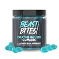 thumbnail image 1 of BEAST BITES - Creatine Bites - 5g Creatine Monohydrate Per Serving - No Sugar or Artificial Colors - Low-Calorie, Vegan & Halal - Made in The USA - Blue Raspberry Flavor - 30 Gummies, 1 of 5