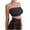 Black, variant on Aueoeo Women Summer Tube Tops Basic Crop Tops Strapless Tank Casual Short Shirts Cut Off Going Out Cami Top