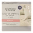 thumbnail image 4 of Juego de Sábanas Better Homes & Gardens 4 Piezas Tamaño King Diseño Liso Plateado, 4 of 4