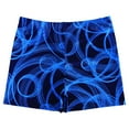 thumbnail image 1 of Beach Shorts Fashionable Anti Embarrassment Plus Size Men Digital Print Pattern Flat Corner Swimming Trunks for Holiday, 1 of 10