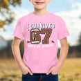 thumbnail image 2 of Rhuody T-Shirts pour Garçon Blouse à Col Rond T-Shirt à Manches Courtes Rentrée des Classes Hauts à Imprimés de Chiffres de Dessin Animé Combinaison Confortable Rose 6-7 Ans, 2 of 4