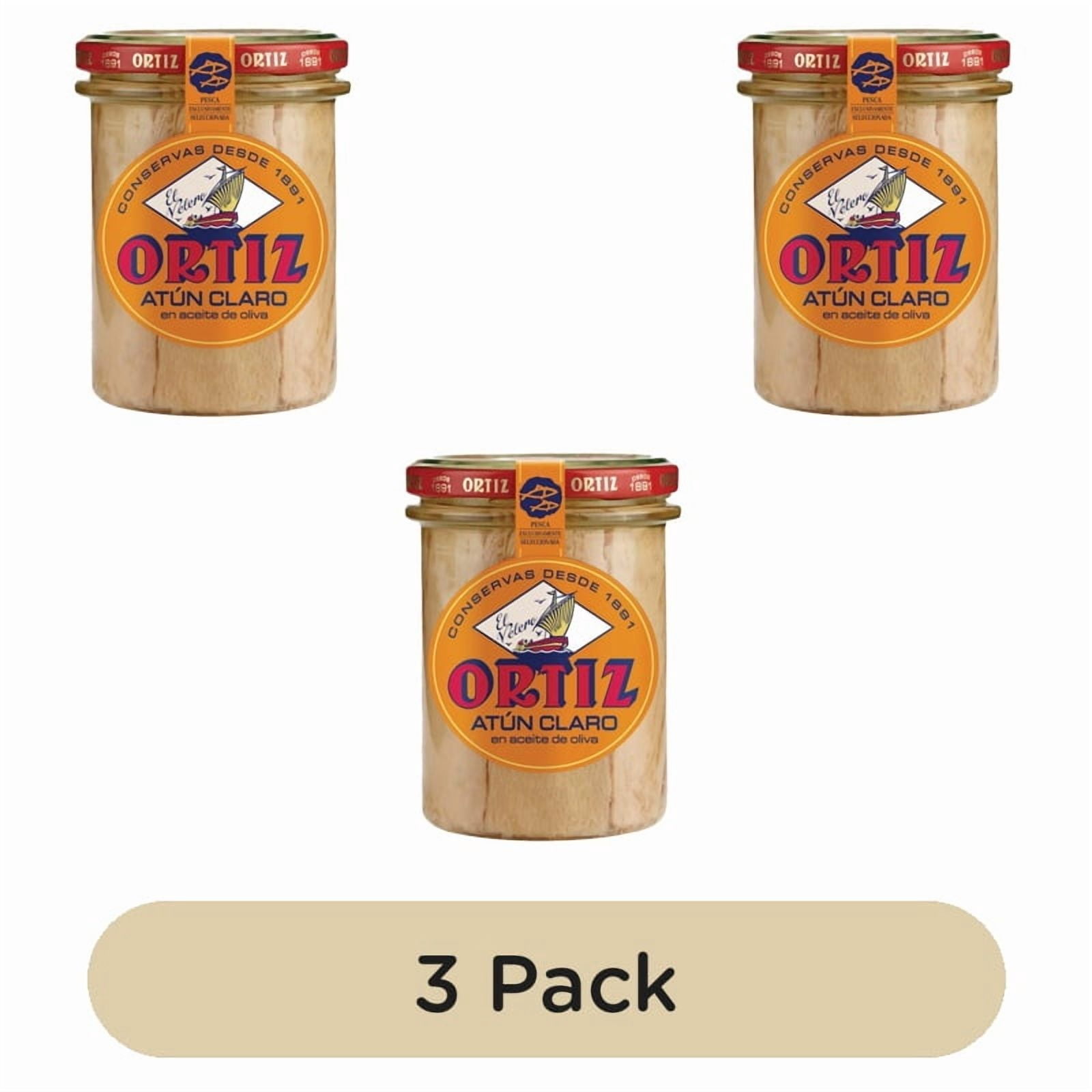 Brindisa Ortiz Yellowfin Tuna Fillets in Olive Oil 220g, British Import (Pack of 3)
