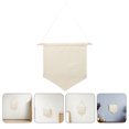 thumbnail image 1 of TABLZONE 3Pcs Large Beige Canvas Banner Wall Hanging with Rope for Home Decor and Pin Display Organizer, 1 of 8
