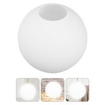 FRCOLOR Replacement Globe for Ceiling Globe Lamp Shade White Glass 1Set