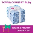 thumbnail image 2 of TOWN & COUNTRY PLAY 4-Piece Striped Reversible Terry Brights Bath Towel Set, 30"x58", 100% BCI Cotton, Plush & Absorbent 550GSM, Flamingo Pink, 2 of 9