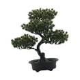 thumbnail image 3 of veasfak Artificial Bonsai Tree Potted Tree Fake Bonsai Tree for Bathroom Office Home Dark Green, 3 of 9