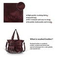 thumbnail image 5 of Angelkiss Purses Handbags for Women PU Tote Satchel Bags for Women Pockets Shoulder Bag, 5 of 5