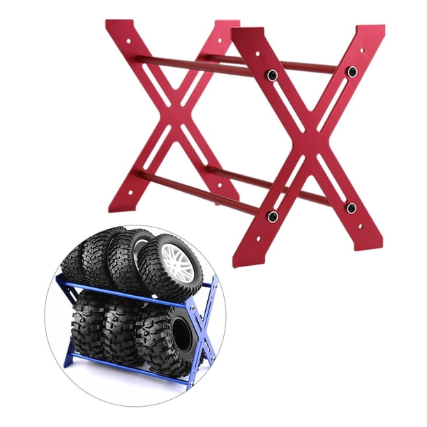 Luwecf Support De Roues RC En Métal Pour Camions 1/10 1/12 1/14 - Organisateur De Pneus