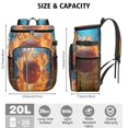 thumbnail image 3 of Outdoor Cooler Backpack for Hiking & Beach - 20L Lightweight Insulated Lunch Backpack with Bottle Opener for Convenience, 3 of 5