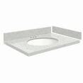 thumbnail image 4 of Transolid Vt27.5X22-1Ou-4 Silestone 28" Quartz Vanity Top - Stellar Snow, 4 of 7