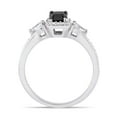 thumbnail image 4 of Everly Women's Sapphire and Diamond 10K White Gold Engagement Ring, 4 of 6