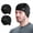Black+Black, variant on MELASA 2 Pack Men Skull Cap with Ears Flaps, Moisture Wicking Sweat Liner for Cycling Running