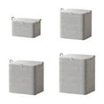 thumbnail image 2 of Extra Large Blanket Storage Containers, Storage for Breathable Clothes Bedding Pillow Sheet Storage Bags with Zipper,Non-woven Moving Quilt Large Capacity Storage Bins, 2 of 9