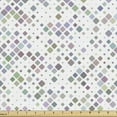 thumbnail image 1 of Modern Upholstery Fabric by the Yard, Basic Simple Soft Toned Minimal Round Squares Arranged on a Plain Background, Decorative Fabric for DIY and Home Accents, Multicolor by Ambesonne, 1 of 5