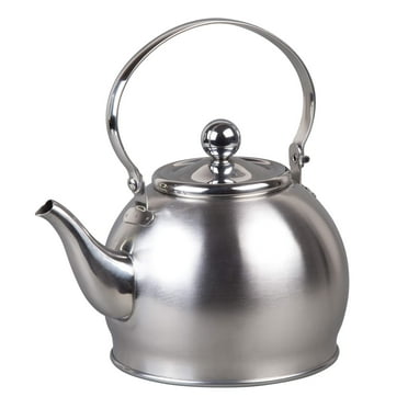Creative Home Royal-Tea 1.0 Qt. Stainless Steel Tea Kettle with Filter and Folding Handle