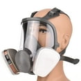 thumbnail image 3 of Reusable Full Face Respirator Full Face Cover 18 in 1 Gas Cover Organic Vapor Respirator Wide Field of View for Painting Machine Polishing Welding and Other Work Protection, 3 of 9