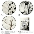 thumbnail image 3 of Designart "Tiger euphony In Monochrome" Animals Floater Framed Canvas Wall Art, 3 of 7