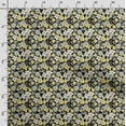 thumbnail image 4 of Soimoi Floral Print,Cotton Poplin, Sewing Fabric Sold by The Yard 42 Inch Wide,Sewing Craft Quilting/Quilt Making Fabric, Green & Black, 4 of 7