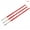 Red, variant on JZROCKER 3pcs/set 0 00 000 Nylon Brush Hook Line Pen Professional Fine Tip Drawing Brushes for Acrylic Watercolor Oil Painting