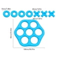 thumbnail image 3 of Inflatable Water Play Toy Pool Game with Toss Pieces, Hexagonal PVC Floating Board, Blue and Orange, 90 x 100 cm, 1 Set for Summer, 3 of 6