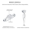 thumbnail image 5 of Rosec Jewels Lab Diamond Heart Shape Ring (EF-VS Quality) - Heart Promise Engagement Ring 1 Ct - with Jewelry Box, 14K White Gold, US 13.00, 5 of 6
