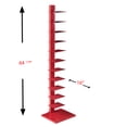thumbnail image 4 of Southern Enterprises Farrah Spine 15.75"W x 16"D x 65.25"H 12-Shelf Freestanding Shelves, Red, 4 of 9