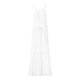 thumbnail image 5 of VISgogo Vestido sin mangas de verano para mujer, color sólido, cuello cuadrado, sin mangas, informal, de una pieza con dobladillo con volantes para damas, S / M / L VISgogo moda, 5 of 9