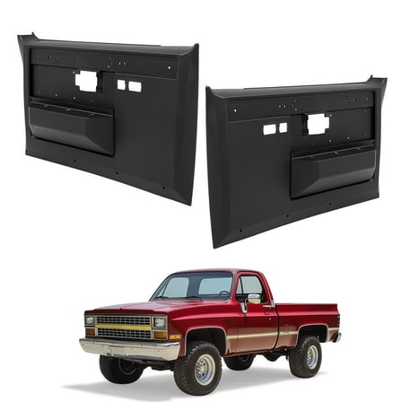 KOJEM Front Inner Door Panels Set Compatible with 1981-1987 Chevy Chevrolet Silverado C K Series Door Trim Panel 2PCS