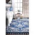 thumbnail image 3 of nuLOOM Noreen Kilim Tassel Area Rug, 6 x 9, Blue, 3 of 5