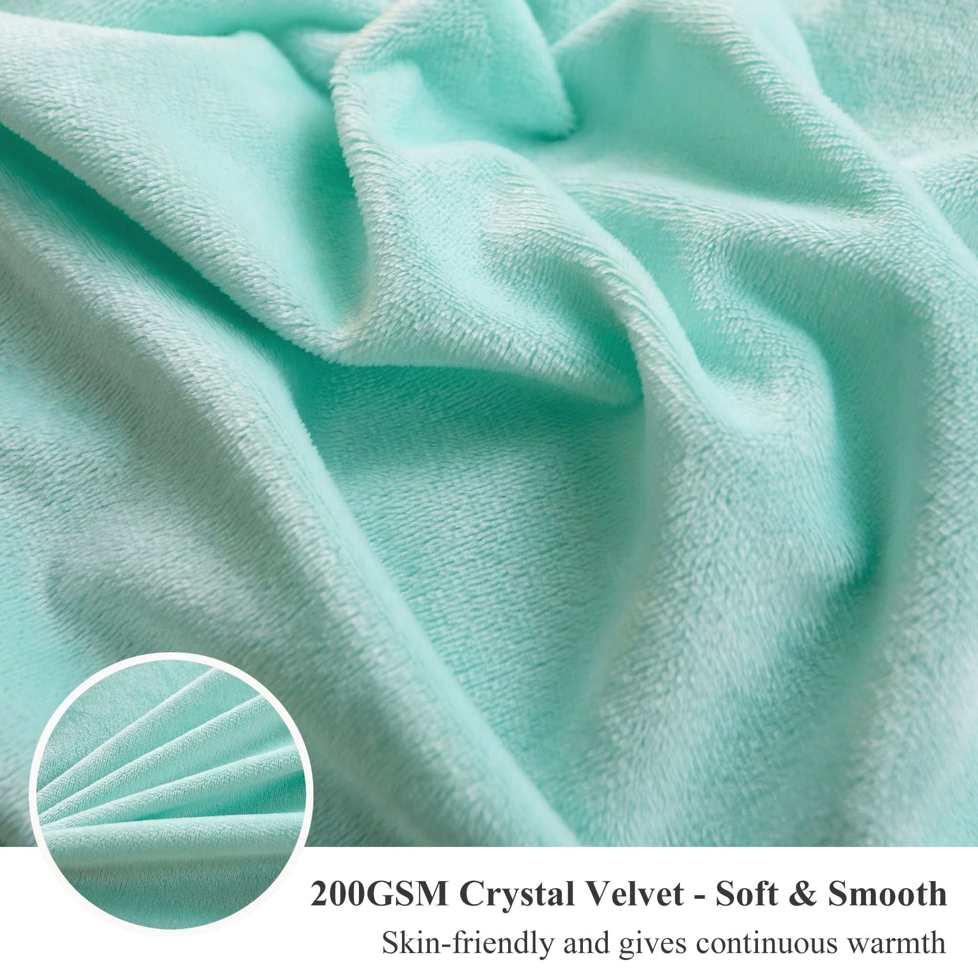 XeGe Luxury Plush Shaggy Duvet Cover Set, Soft Faux Fur Fuzzy Comforter Cover Set, 3 Pieces Fluffy Bedding Sets(1 Furry Duvet Cover + 2 Throw Pillow Shams), Zipper Closure, Queen Size, Aqua Ombre