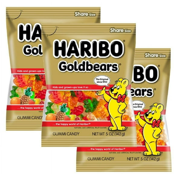 Haribo Goldbears, 5oz Gummy Bag (3 Pack)