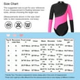 thumbnail image 5 of CHICTRY Girls Sparkle Rhinestones Gymnastics Leotard Ballet Dance Costume Long Sleeve Athletic Bodysuit Dancewear Purple 14, 5 of 5