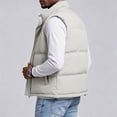 thumbnail image 6 of Men’s Puffer Vest Stand Collar Sleeveless Padded Zip Up Jacket Lightweight Warm Vest with Pockets, 6 of 9