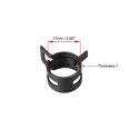 thumbnail image 3 of Uxcell 17mm Black Steel Band Spring Clamp for Fuel Line Silicone Hose 10 Pack, 3 of 5