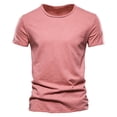 thumbnail image 4 of Hawaii Men‘s Casual Short Sleeve T-shirt 100% Cotton 9 Colors Summer Sports Clothing Top S-5XL High Quality Solid Color T-shirt, 4 of 7