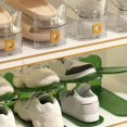 thumbnail image 4 of AVEKI Clear Shoe Slots Organizer,Adjustable Shoe Stacker Shoe Rack Holder Oraganizers,Space Saving Shoe Storage Organizers for Closet Cabinet Storage A0513, 4 of 7